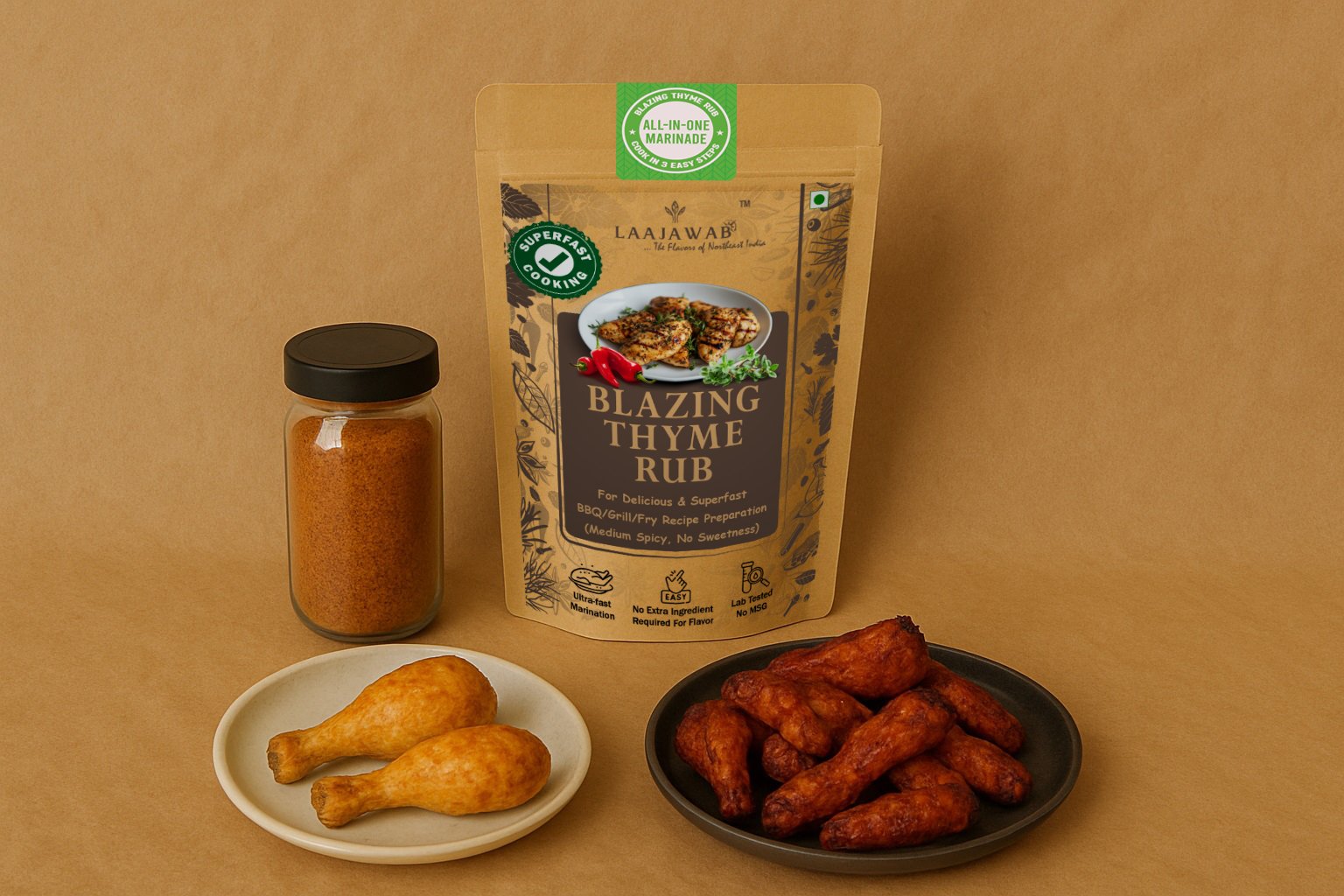 Blazing Thyme Rub 130Gm