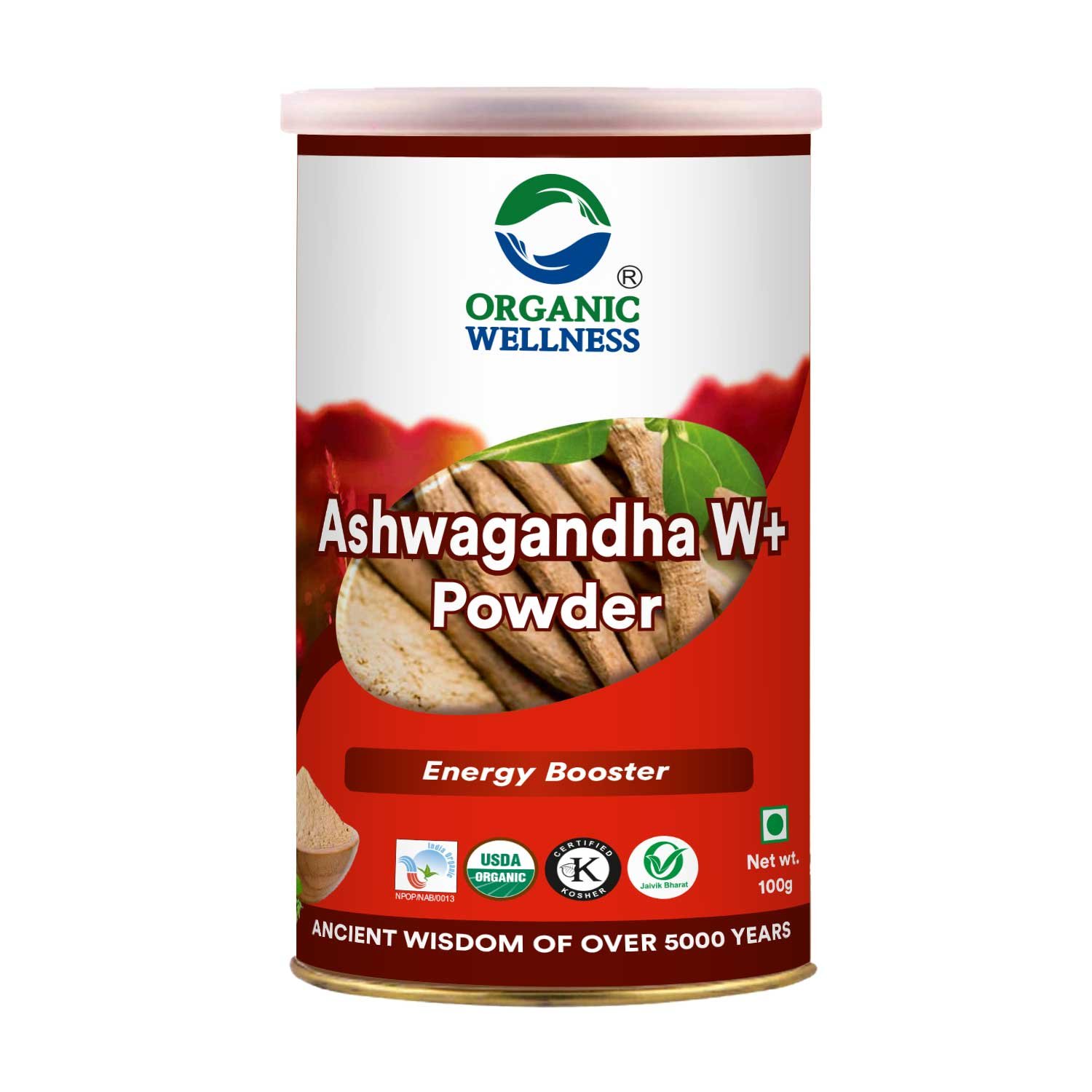Organic wellness ashwagandha powder 100gm