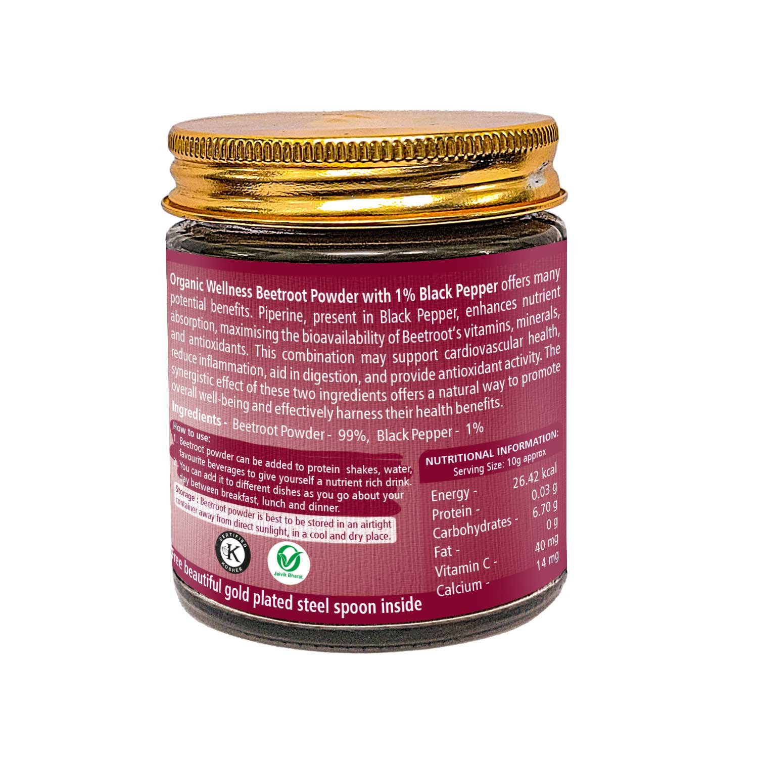 Organic Wellness Beetroot powder 75gm