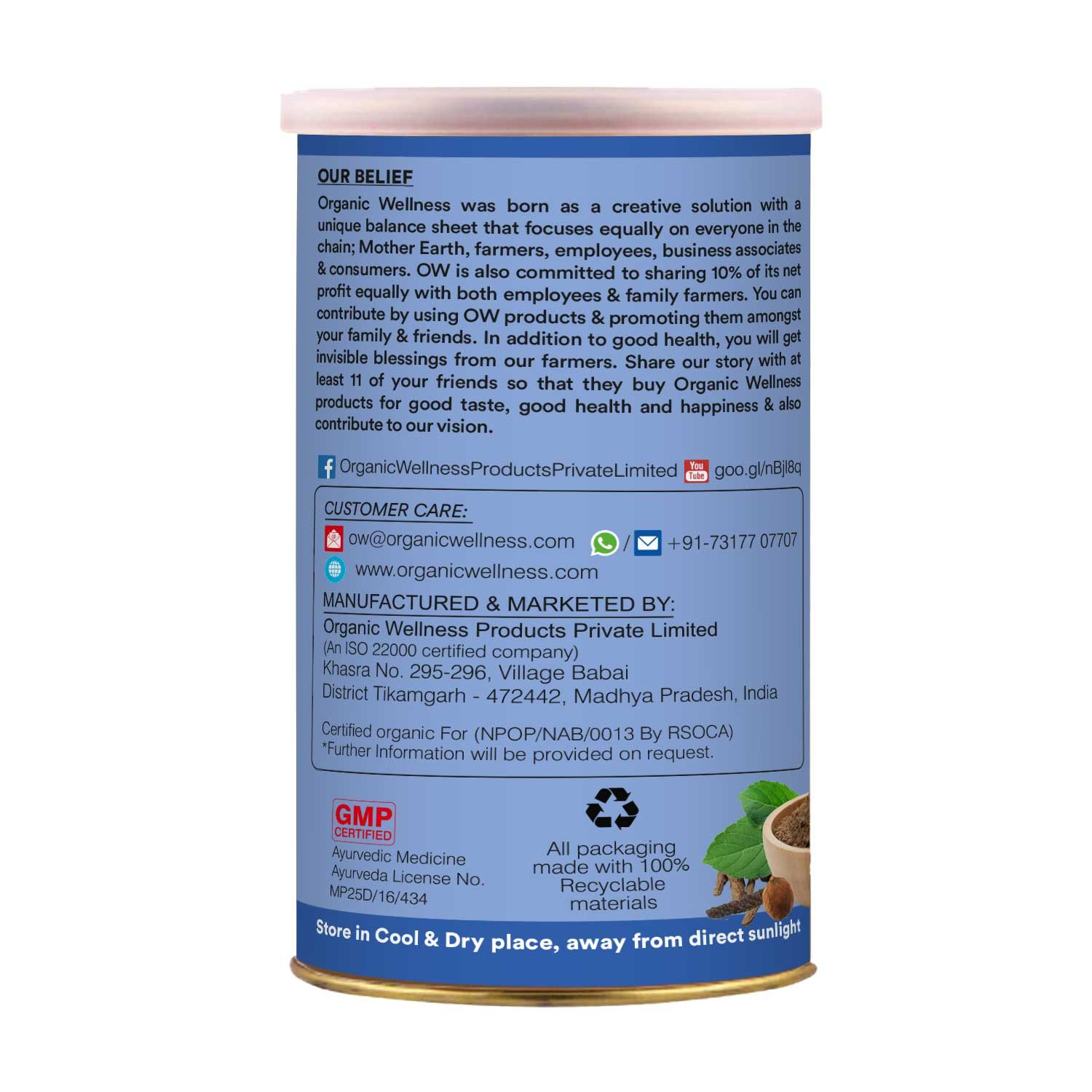 Organic wellness Breathewell powder 100m