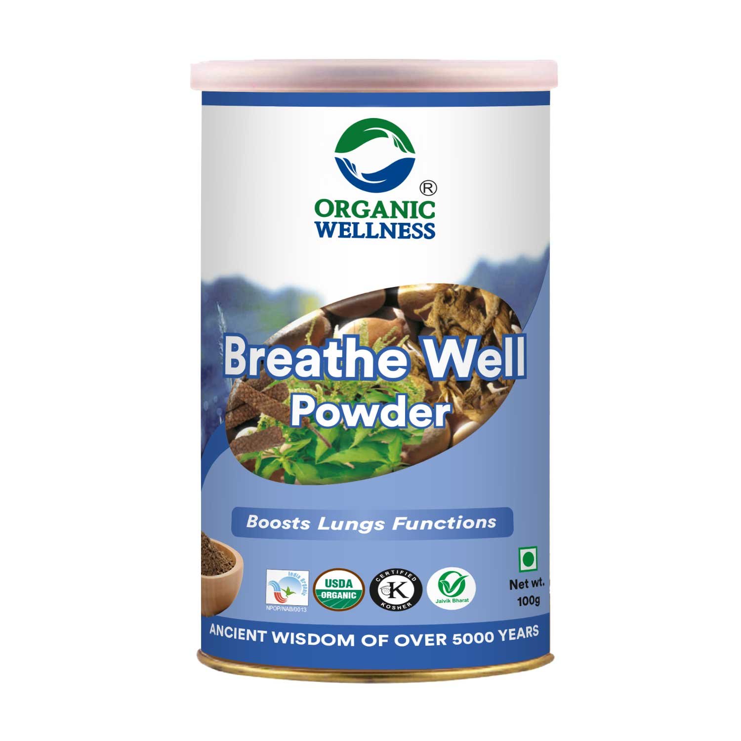 Organic wellness Breathewell powder 100m