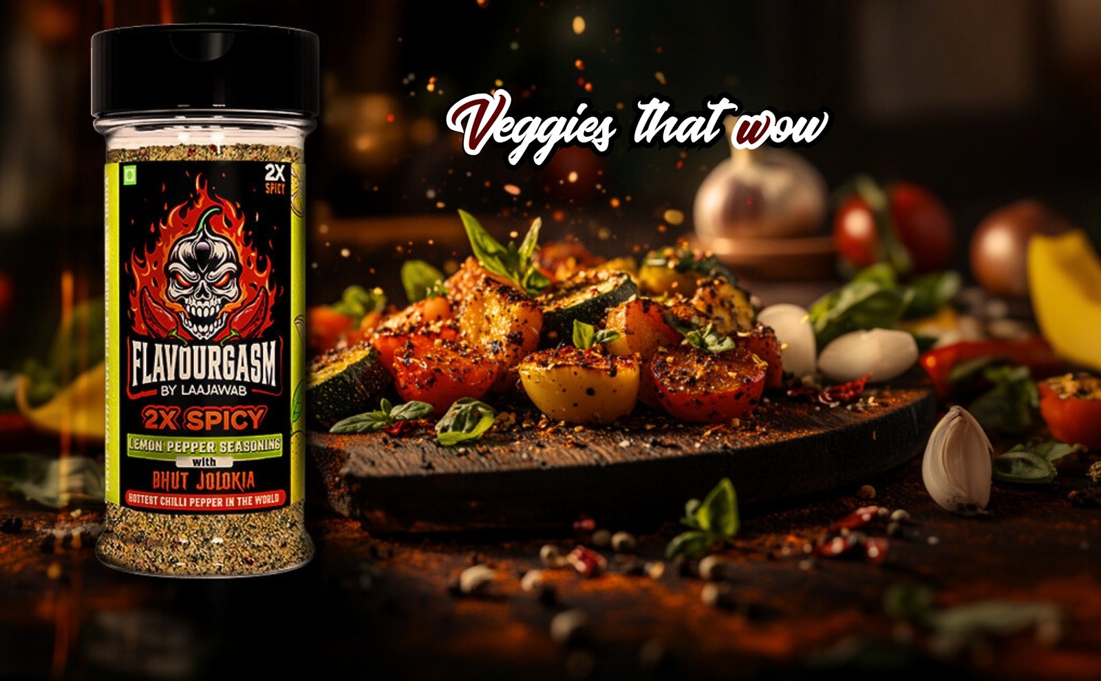 2X Spicy Lemon Pepper Seasoning 80Gm