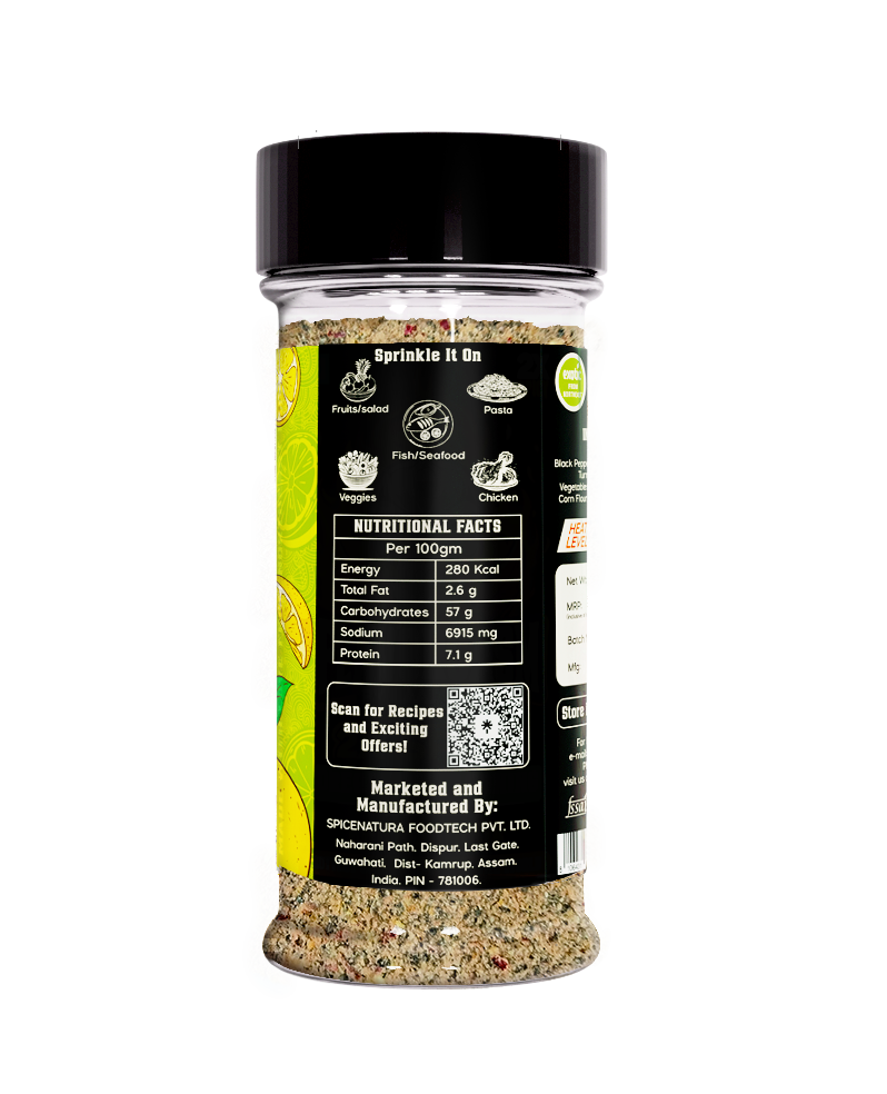 2X Spicy Lemon Pepper Seasoning 80Gm