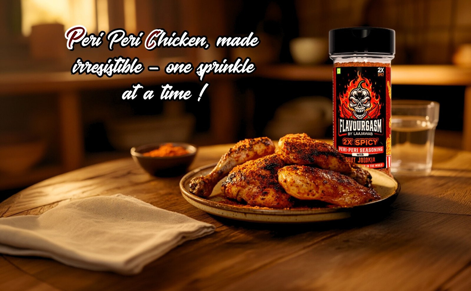 2X Spicy Peri Peri Seasoning 80Gm