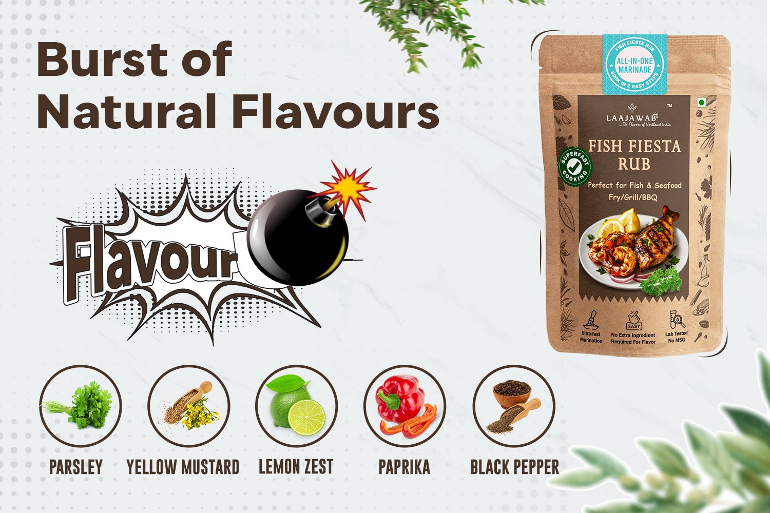 Fish Fiesta Rub 50Gm