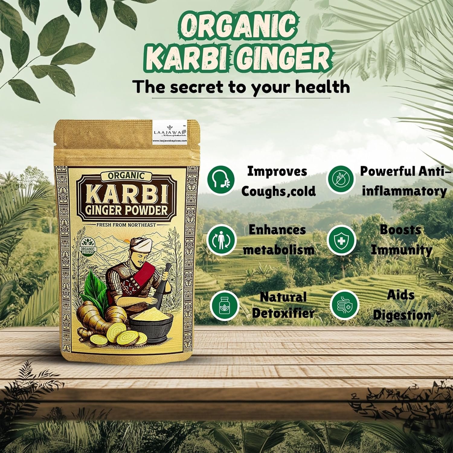Gi Tagged Karbi Ginger Powder 100Gm