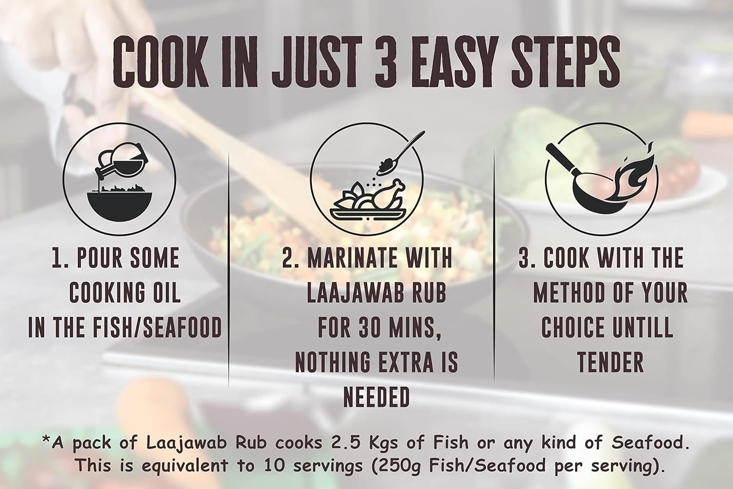 India'S First All-In-One Natural Fish & Prawn Masala Marinade For Delicious & Superfast Cooking Robust Blend Of Parsley,Yellow Mustard,Lemon & Black Pepper,130 Gram