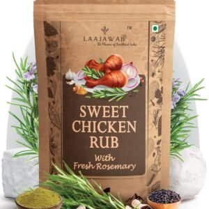 All-In-One Natural Sweet Chicken Rub With Italian Herbs For Hassle-Free Cooking Bbq & Grill & Fry & Gravy Chicken Robust Blend Of Rosemary, Paprika, Garlic, Onion & Black Pepper, 130G