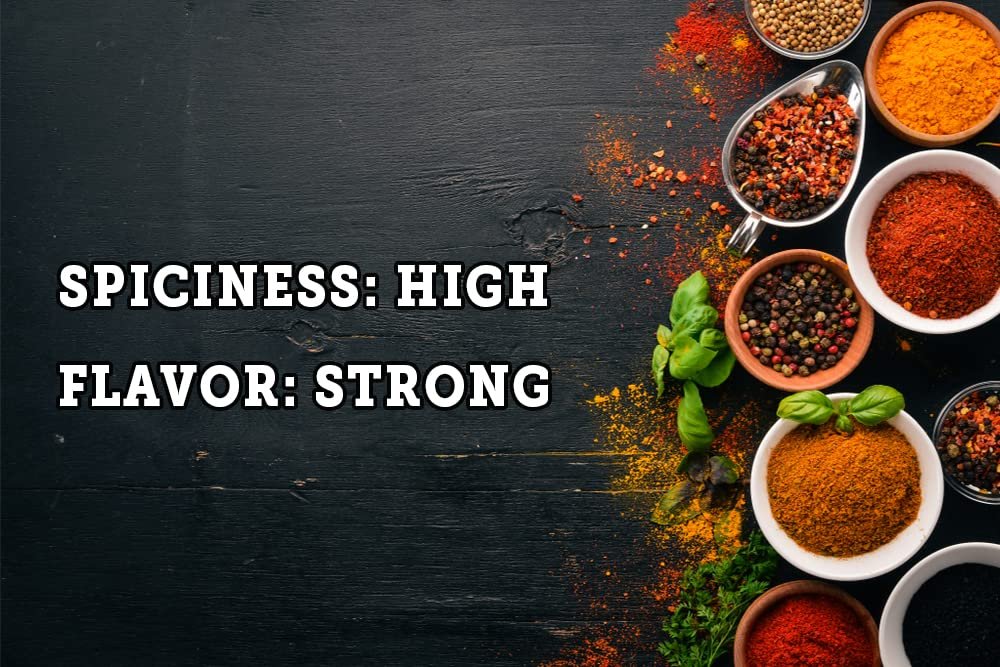 All-In-One Natural Hot & Spicy Marinade For Superfast Cooking Robust Blend Of Bhut Jolokia, Garlic, Onion For Chicken, Pork, Mutton Make Delicious Bbq & Grill & Tandoori & Fry Recipes