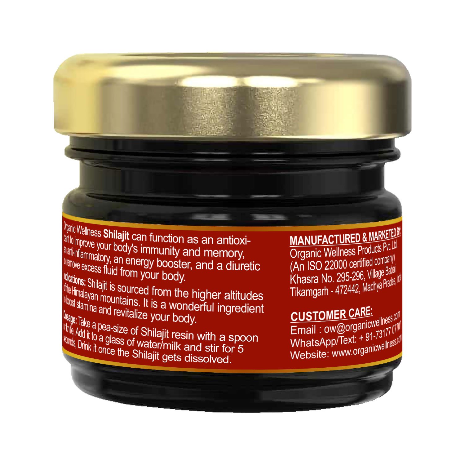 Organic wellness shilajit 20gm
