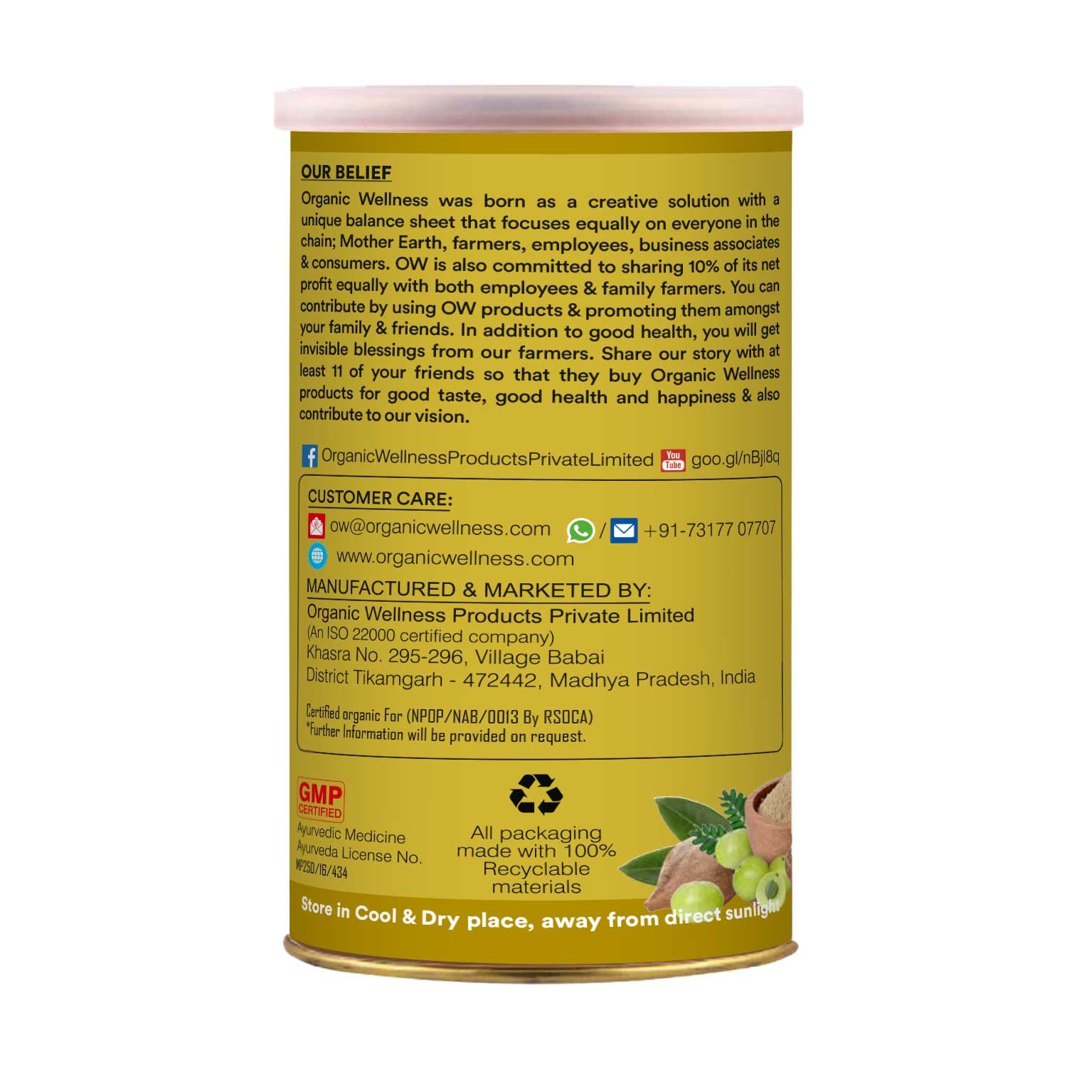 Organic wellness Triphala powder 100gm